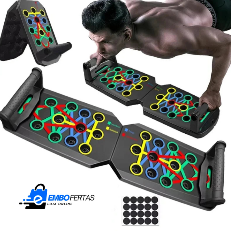 FlexFit Board - Prancha Multifuncional 9 em 1 para Flexões e Variações de Exercícios Físicos